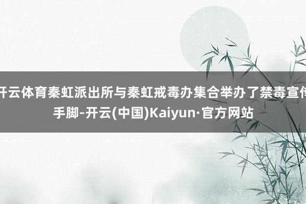 开云体育秦虹派出所与秦虹戒毒办集合举办了禁毒宣传手脚-开云(中国)Kaiyun·官方网站