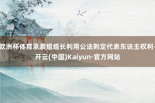 欧洲杯体育承袭组组长利用公法则定代表东谈主权利-开云(中国)Kaiyun·官方网站