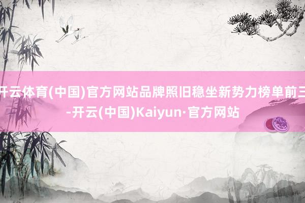 开云体育(中国)官方网站品牌照旧稳坐新势力榜单前三-开云(中国)Kaiyun·官方网站