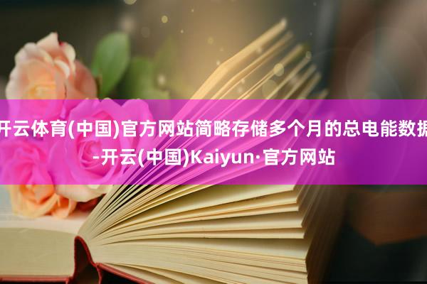 开云体育(中国)官方网站简略存储多个月的总电能数据-开云(中国)Kaiyun·官方网站