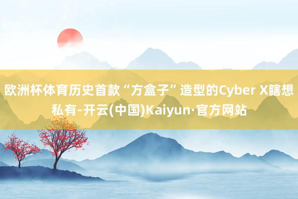 欧洲杯体育历史首款“方盒子”造型的Cyber X瞎想私有-开云(中国)Kaiyun·官方网站