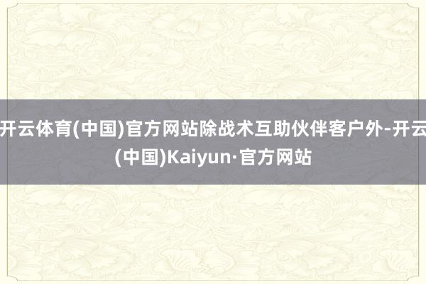 开云体育(中国)官方网站除战术互助伙伴客户外-开云(中国)Kaiyun·官方网站