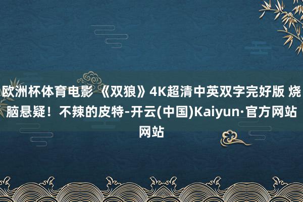 欧洲杯体育电影 《双狼》4K超清中英双字完好版 烧脑悬疑！不辣的皮特-开云(中国)Kaiyun·官方网站