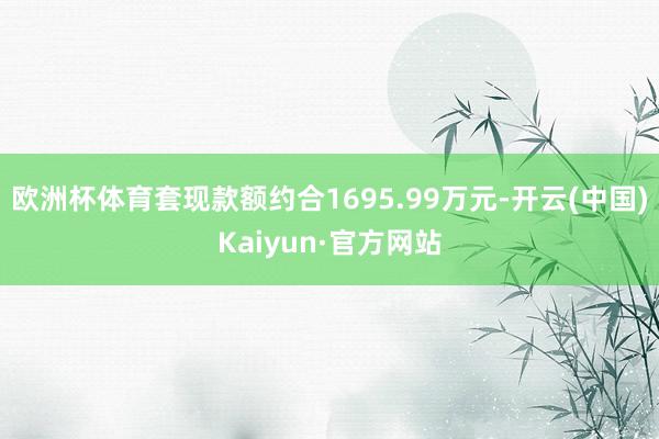 欧洲杯体育套现款额约合1695.99万元-开云(中国)Kaiyun·官方网站